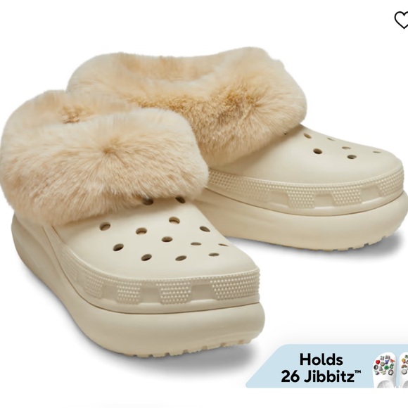 Cozy Beige Fur-Lined Clogs - Picture 5 of 5